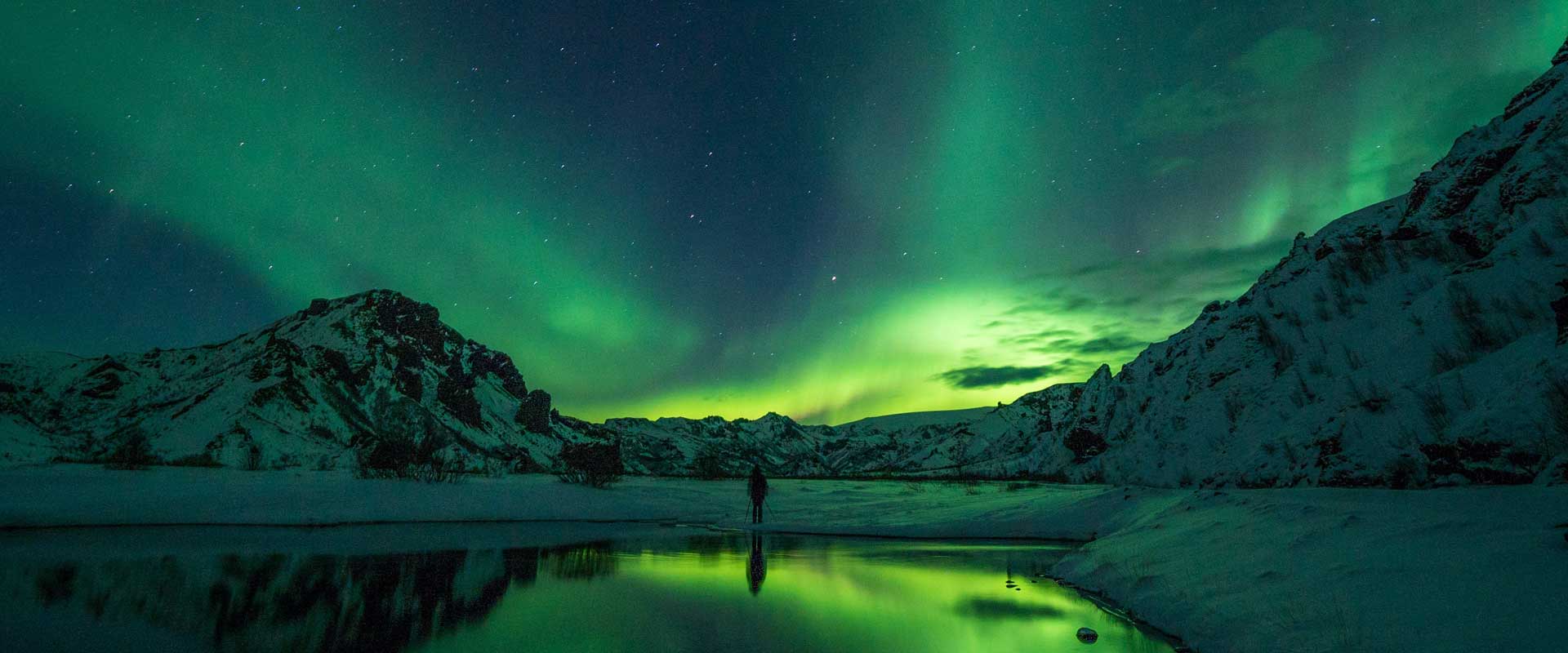Where to see the Northern Lights in Iceland guide - Shows a spectacular aurora show