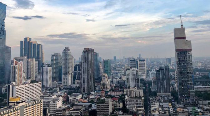 Where to stay in Bangkok - Shows city skyscrapers